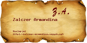 Zalczer Armandina névjegykártya